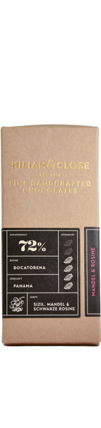 Kilian&Close Panama 72% Mandel & Schwarze Rosine 